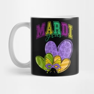 Mardi Gras Cute Hearts Women Girls Kids Mug